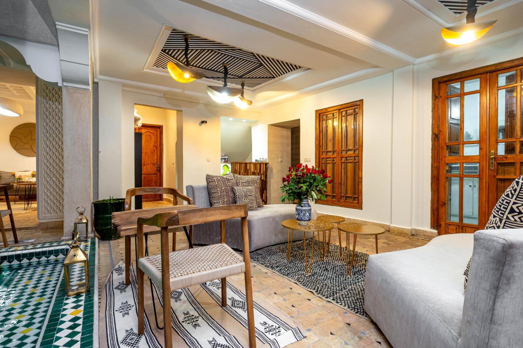 Riad La Croix Berbere Deluxe Marrakesh Exteriör bild