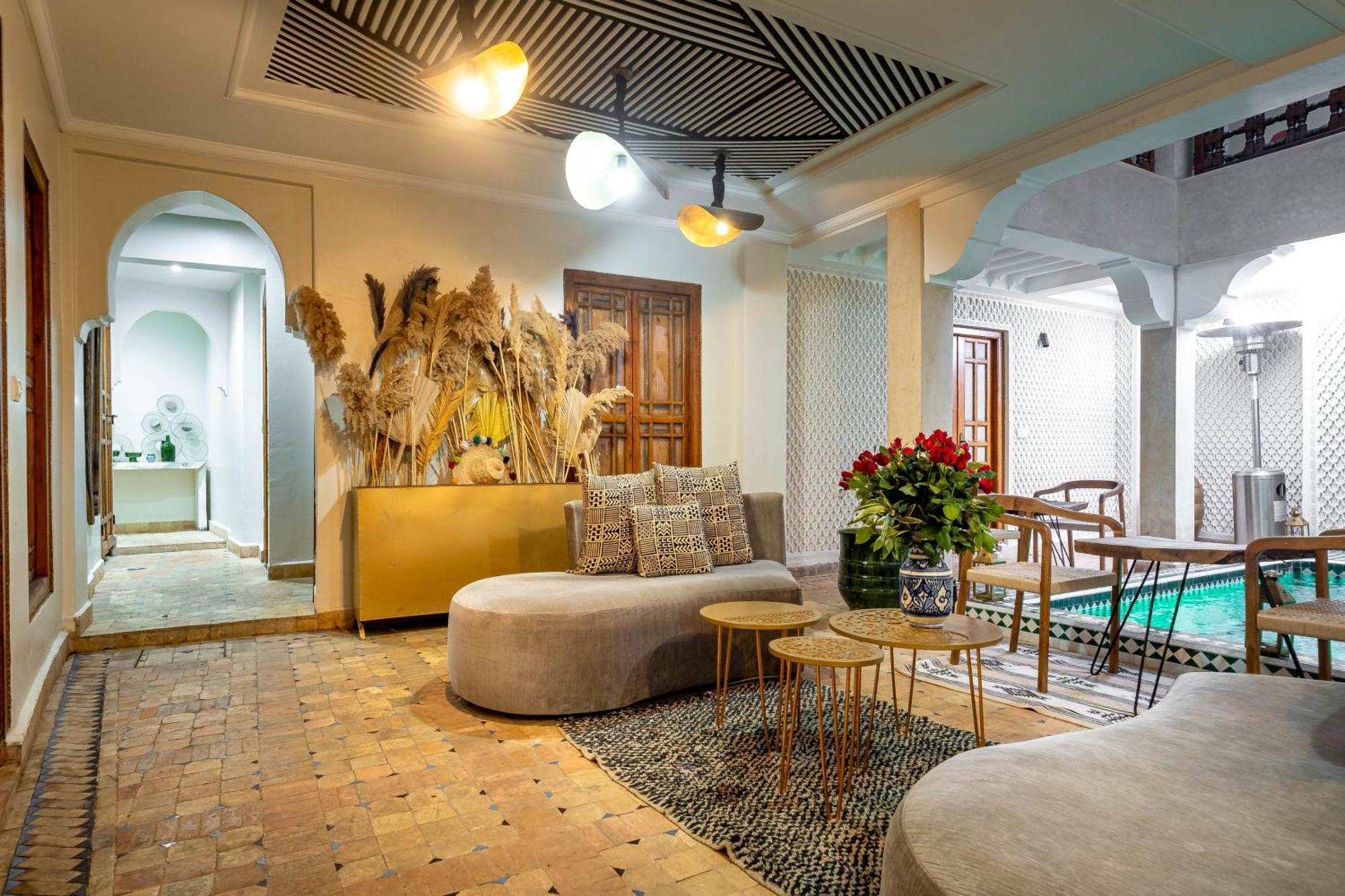 Riad La Croix Berbere Deluxe Marrakesh Exteriör bild